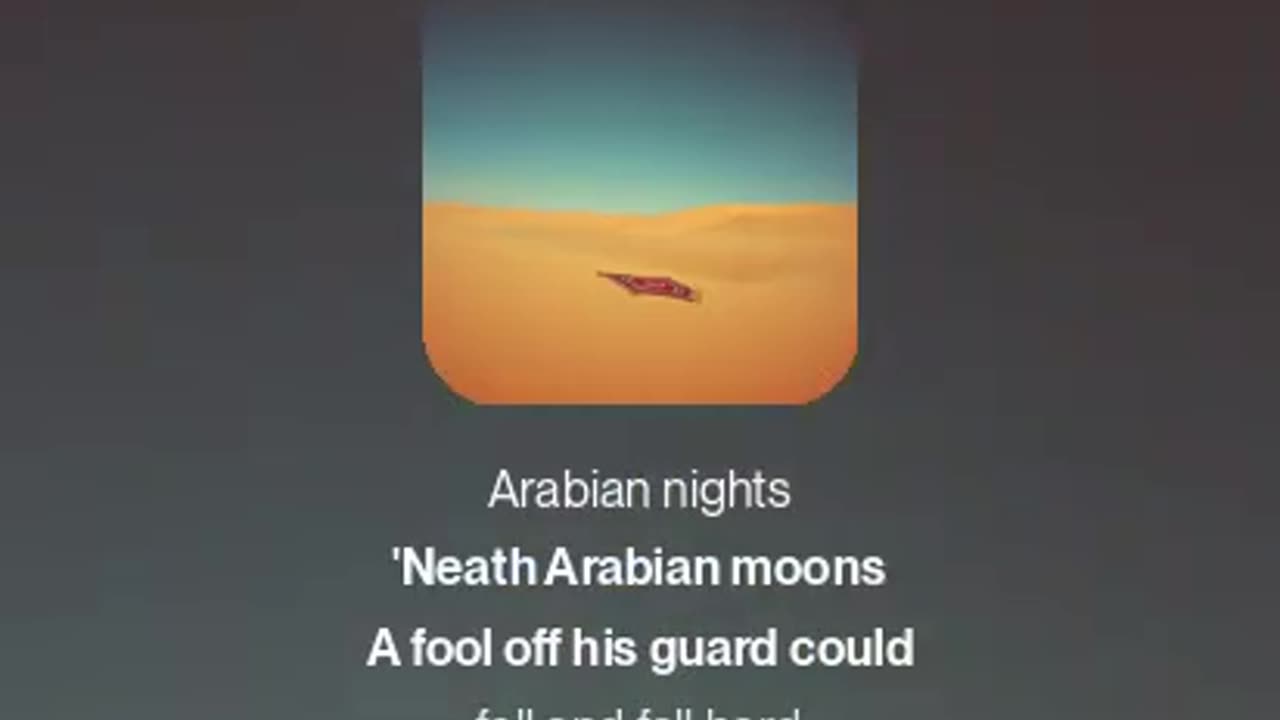 Arabian Nights (AI fan cover)