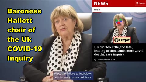 Baroness Hallett chair of the Uk COVID-19 Inquiry is LYING