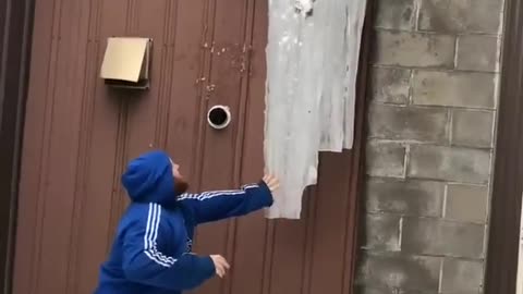 ❄️😂 Knocking Down Massive Icicle - HILARIOUS Reaction! | FunFM