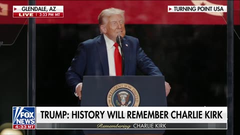 History will remember Charlie Kirk: President Trump