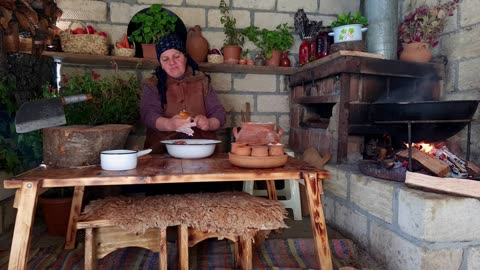 Gürcü Xəngəli Hazırladıq, Khinkali Georgian Dumplings, Outdoor Cooking