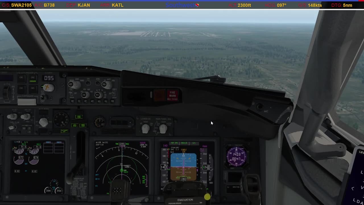 Landing in Atlanta (KATL)