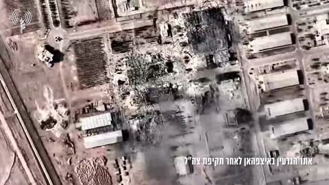 The IDF releases footage showing the aftermath of its airstrikes on Iran's Isfahan nuclear facility.