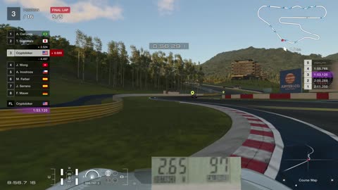 Playing Gran Turismo 7 while riding exercise bike