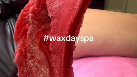 @jessicawaxdayspa Shows Sexy Smooth Cherry Desire Hard Wax Strip After Brazilian Wax