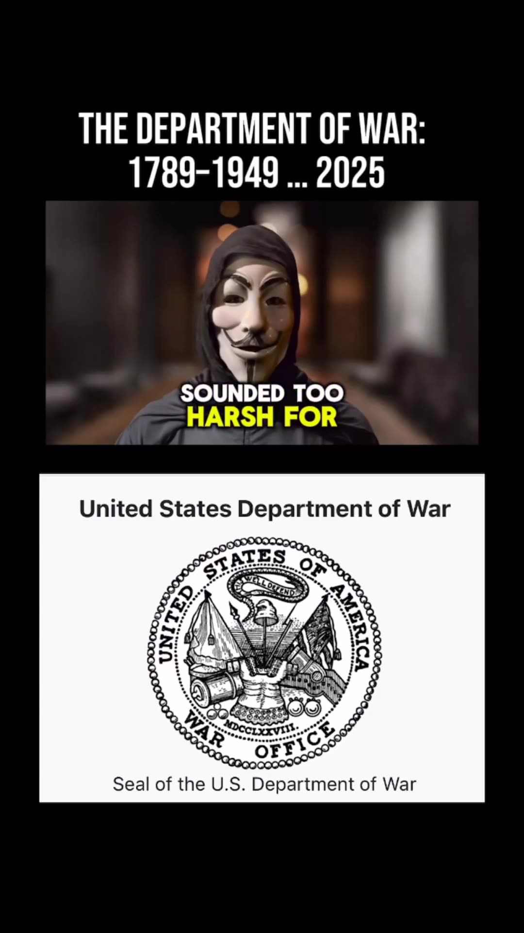 The Department of War: 1789–1949 … 2025