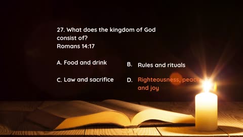Bible Quiz Book of Romans 30 Questions NIV