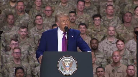 President Trump loves our military and our military loves Trump.