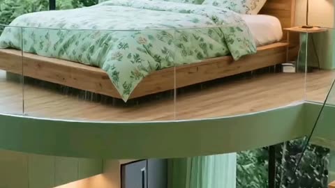 Modern Loft Home Tour, Glass Walls, Forest, Bedroom, Kitchen, Nature-Inspired Living.