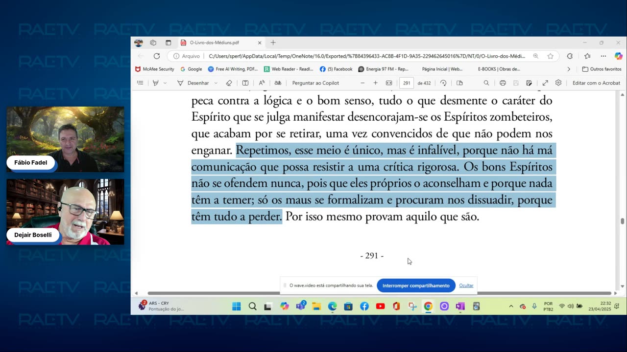 #233 O Livro dos Médiuns-Identidade dos Espíritos 5ª parte com André Sobreiro, Fábio Fadel e Dejair Boselli