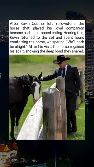 Kevin Costner and His Loyal Horse