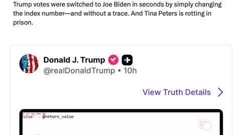 💥 President Trump posted video evidence of Dominion rigging systems overthrow the governments