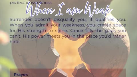 When I Am Weak