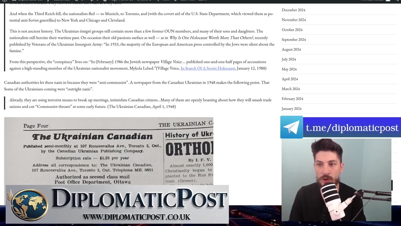Ukrainian Emigres Of the Waffen SS 14th Division Bomb Gathering of Labour Groups in Toronto