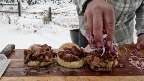 🔥HOT🔥 Chicken Sliders |Cooking in Nature 🌲