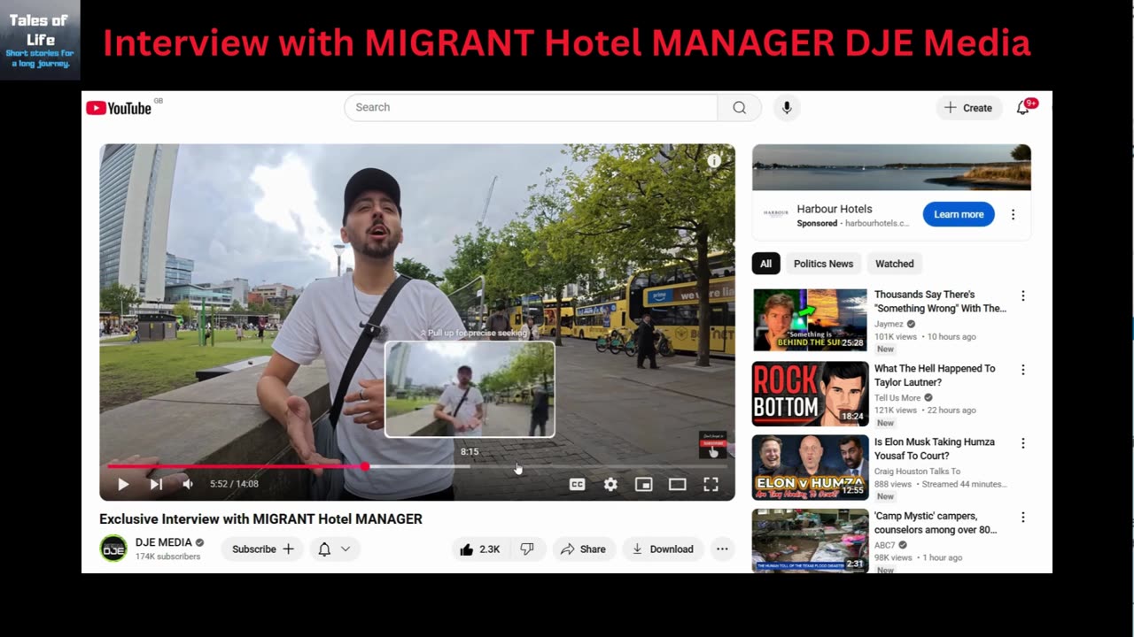 Interview with MIGRANT Hotel MANAGER DJE Media Youtube