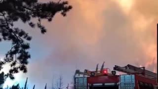 Massive Wildfire Rages Out of Control in Corinthia, Greece (7/22/2025)