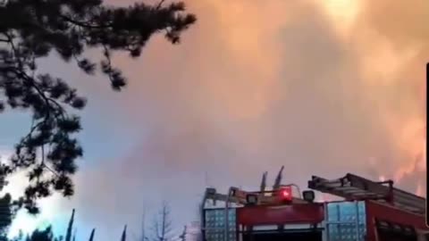 Massive Wildfire Rages Out of Control in Corinthia, Greece (7/22/2025)