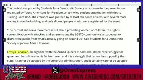 Armed Queers SLC Under Investigation for Possible Knowledge of Charlie Kirks Assassination