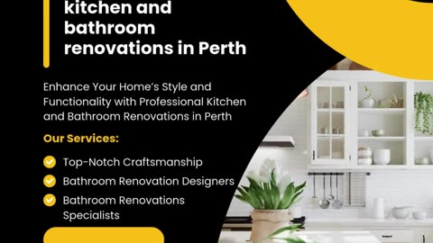 kitchen and bathroom renovations Perth