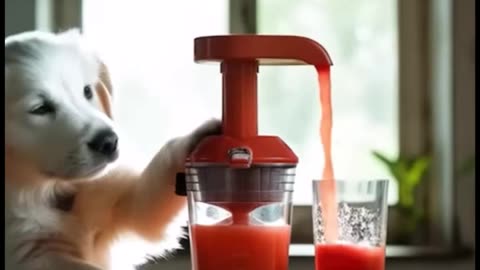 The Labrador puppy takes CARE of his mom