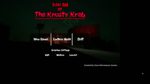 3am At The Krusty Krab [Gameplay]
