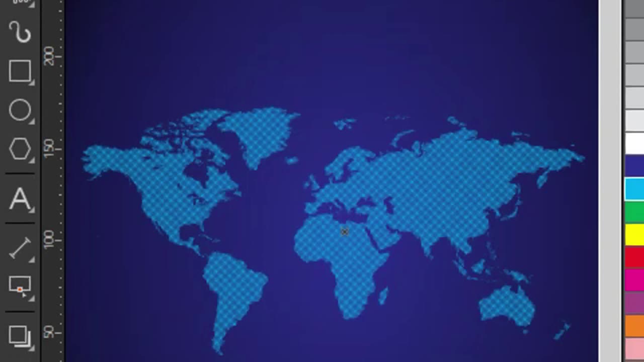 Tips for drawing dot maps quickly in CorelDraw
