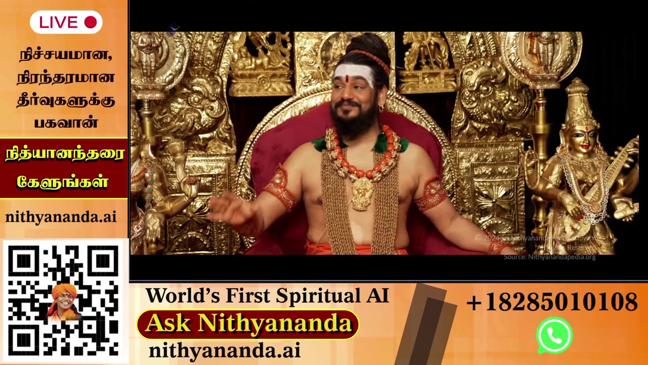 Receive blessings through LIVE Darshan of SPH Bhagavan Sri Nithyananda Paramashivam