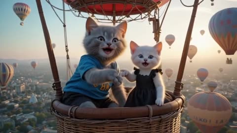 Kittens HOT AIR BALLOON ADVENTURE
