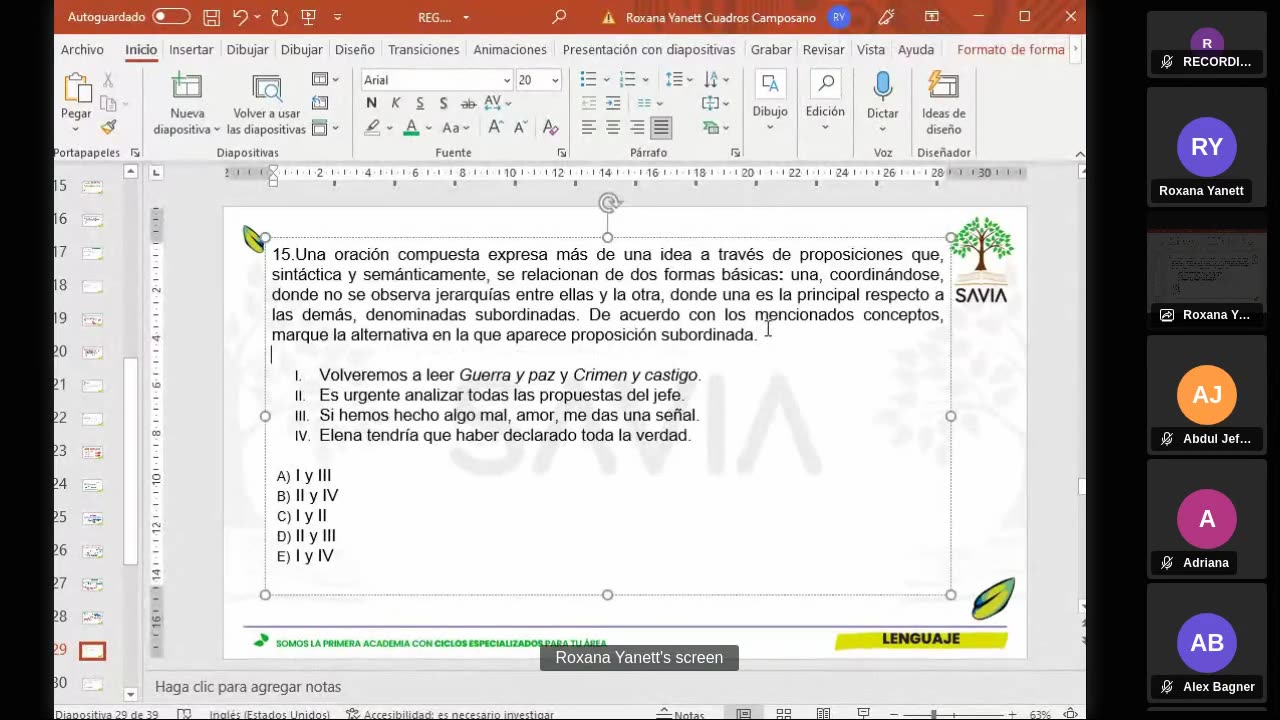 SAVIA SEMIANUAL 2024 | Semana 17 | Lenguaje S2