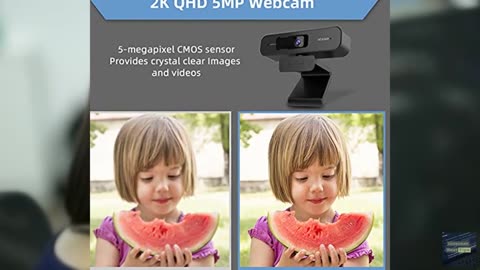 NexiGo N940P 2K Zoomable Webcam with Remote and Software Controls, Sony Sensor,