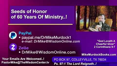 Wed Oct. 29 - Blessing World With Mike Murdock..!!