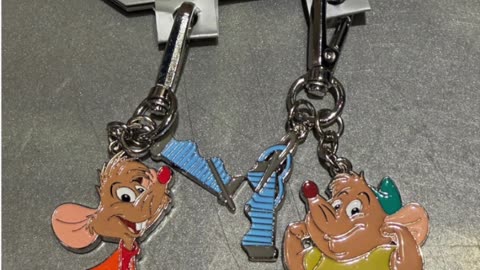 Disney Parks Jaq and Gus Mice from Cinderella Friendship Keychain Set of 2 #shorts