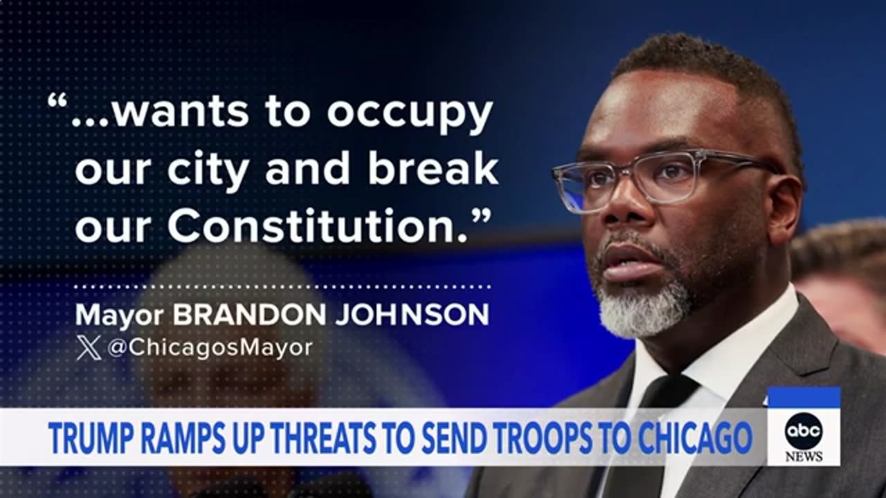 Trump says ‘We’re not going to war’ after threatening to send troops to Chicago