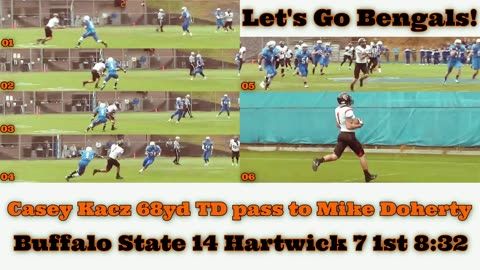 Prototype 351: Buffalo State's Casey Kacz 68yd TD pass to Mike Doherty vs Hartwick