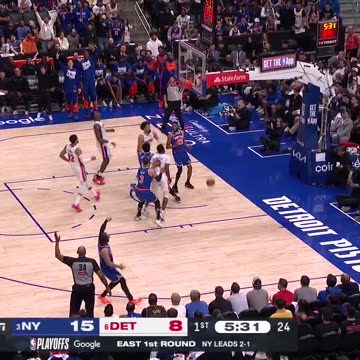 NBA - It's raining triples in Detroit! NYK seeking a 3-1 lead today