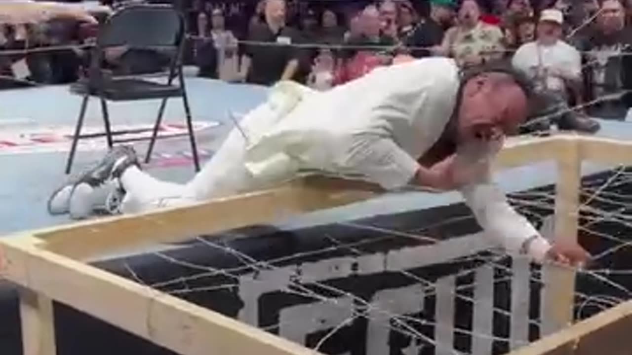 Sabu Retirement Match Barb Wire Spot