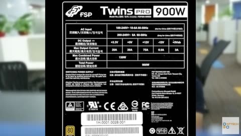 FSP Twins Pro ATX PS2 1+1 Dual Module 900W Redundant Power Supply 80 Plus Gold H