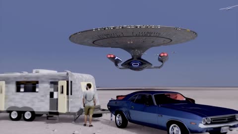 Enterprise Flyover in the Desert