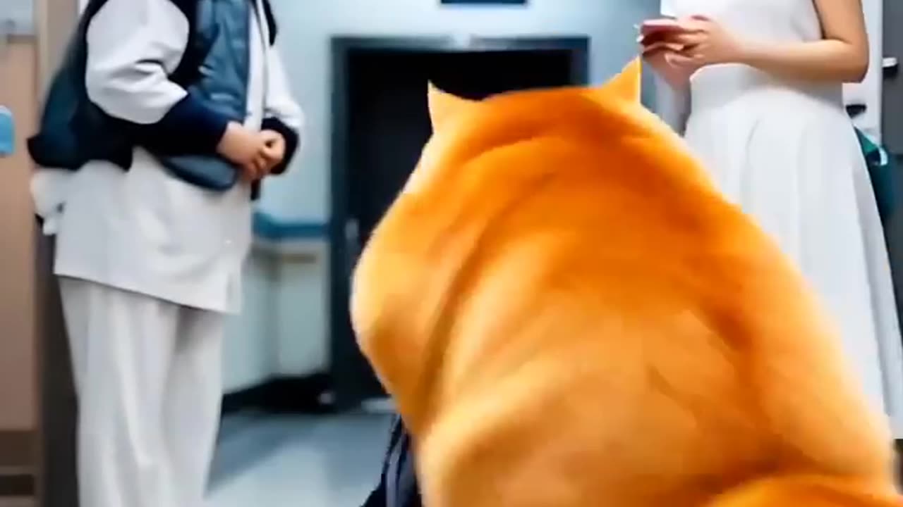 animals cat AI stealing at hospital