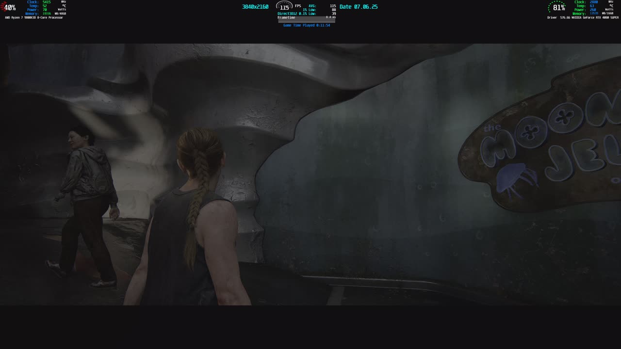 The Last of Us™ Part II Remastered RTX 4080 Super AMD 9800X3D