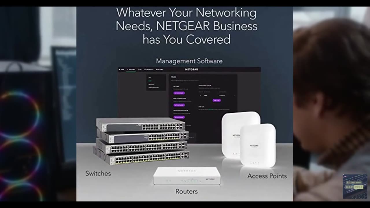 NETGEAR 8-Port PoE+ Gigabit Ethernet Unmanaged Essentials Switch (GS308PP) - wit