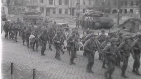 GEN DWIGHT D EISENHO... - GEN DWIGHT D EISENHOWER AT JULICH, GERMANY; US TROOPS ENTER - 111-adc-1779