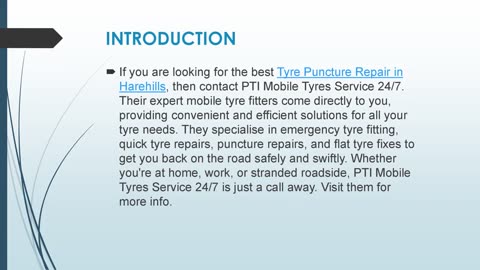 Best Tyre Puncture Repair in Harehills