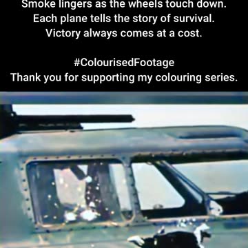 Scarred Skies B-17 Crews Return After Raid #ColourisedHistory