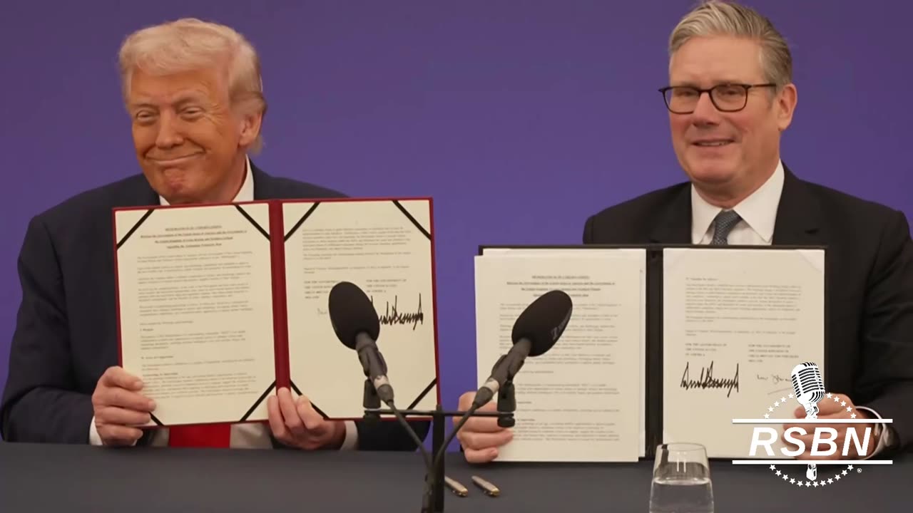 WATCH: President Trump and Keir Starmer sign U.S.-UK $42 Billion "Tech Prosperity Deal." 9/18/2025