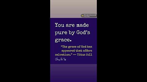 His grace covers your past and lights your path.