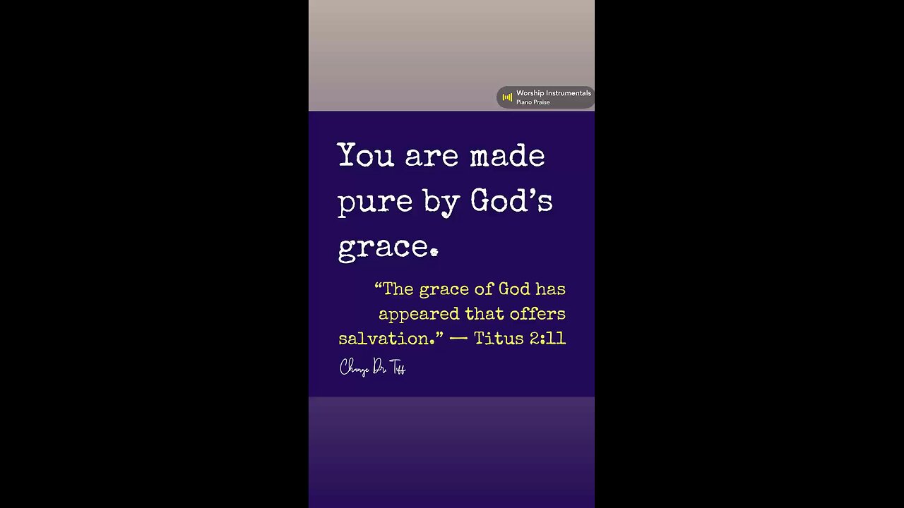His grace covers your past and lights your path.