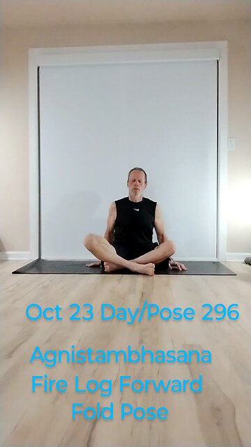 Agnistambhasana / Fire Log Forward Fold Pose