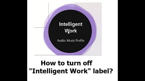 How can we turn off "Intelligent Work" label popup when we select Microsoft Office on MSI?